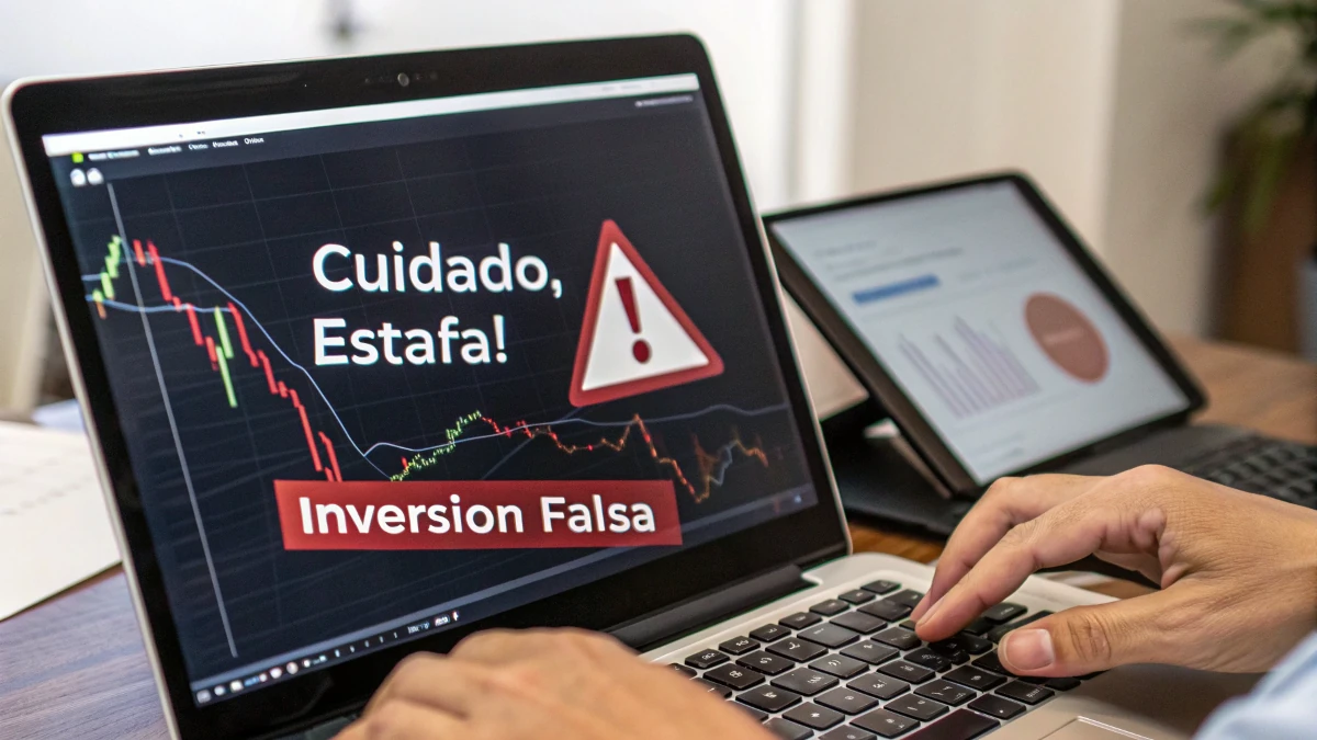 persona que puede ser estafada frente al ordenador